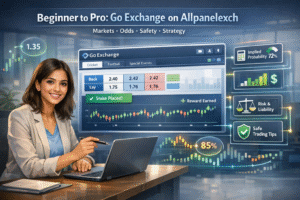 All Panel Exchange dashboard showing Go Exchange markets, live odds, and match interface on Allpanelexch, illustrating a beginner-to-pro guide to Go Exchange trading, market selection, odds analysis, and platform safety features.