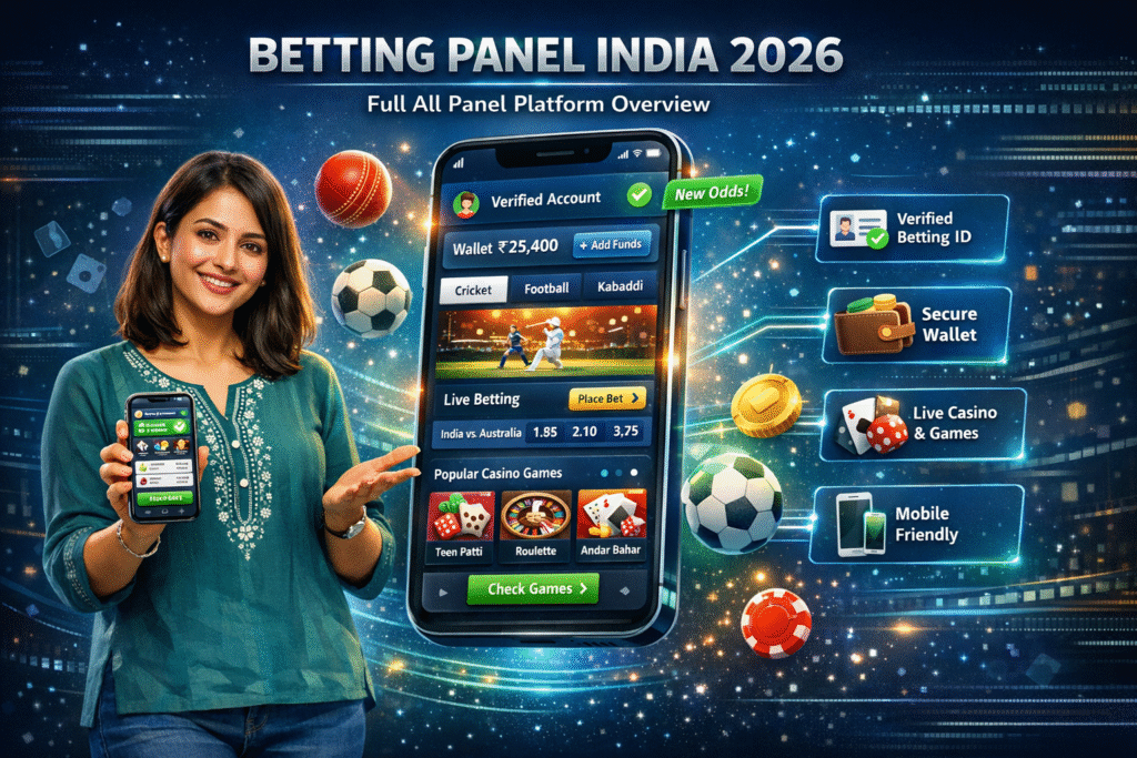 Betting Panel India 2026 overview on Allpanelexch platform dashboard showing All Panel features, user registration process, secure login access, and online betting panel interface for Indian users.