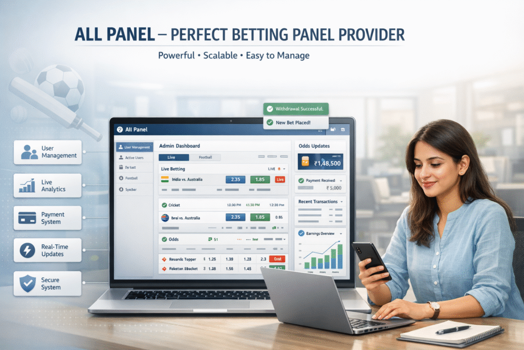 Allpanelexch panel review page showcasing a clean sports interface, live match dashboard, betting options, and user-friendly navigation for a seamless online sports experience.