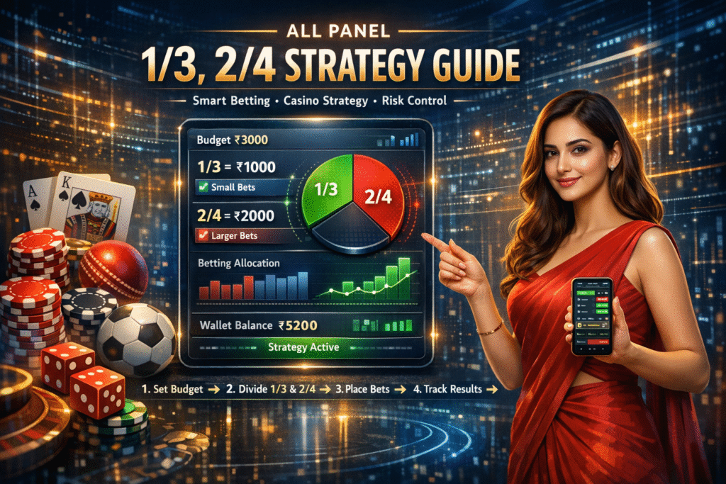 1/3 2/4 betting strategy with budget split and smart gameplay concept.