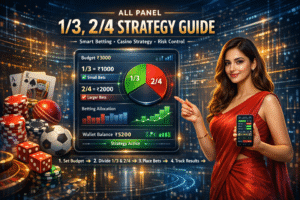 1/3 2/4 betting strategy with budget split and smart gameplay concept.
