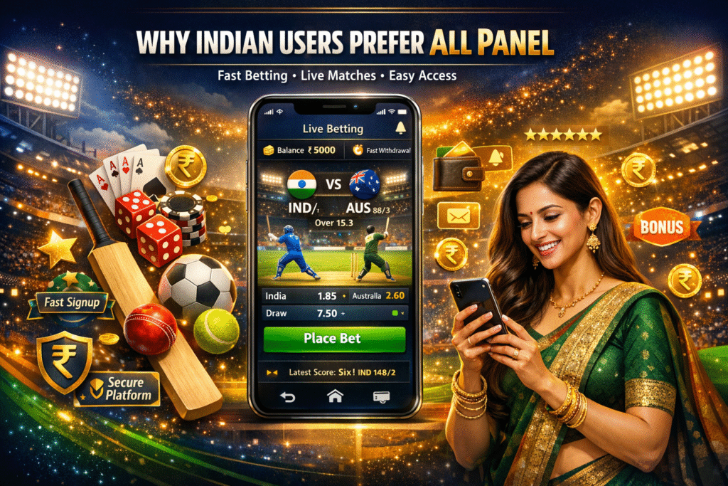 Indian users using AllPanelExch platform for sports betting with mobile-friendly interface and live match experience